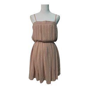 Forever 21 Dusty Rose Textured Spaghetti Strap Dress size m